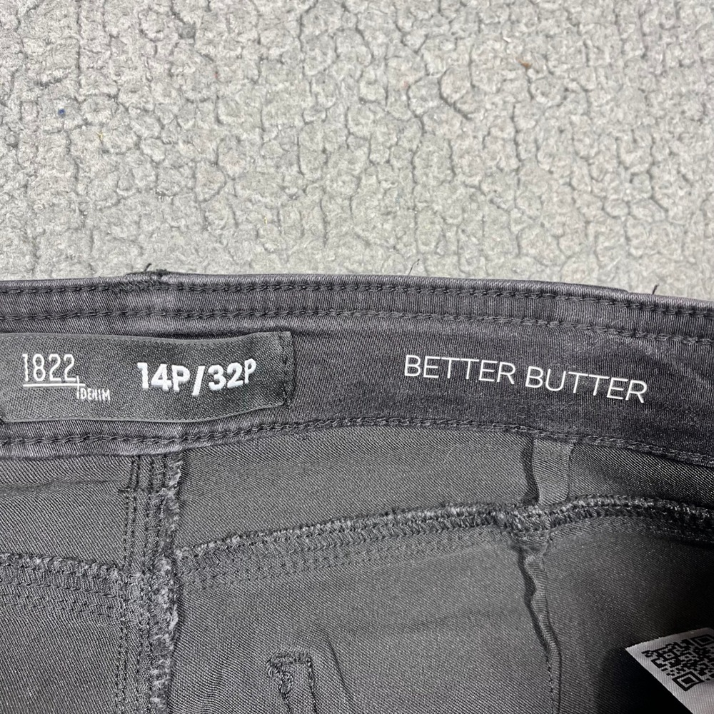 1822 Denim Better Butter High Rise Flare Jeans Black Button Fly 14P/32P NEW - Picture 6 of 12